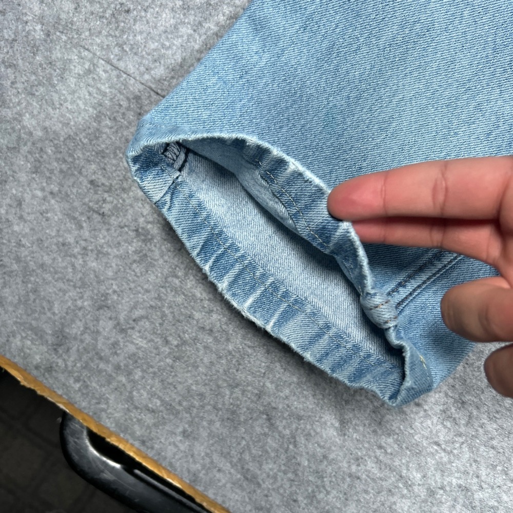 Levi's denim jeans mens 34x30 Light Blue 516 Slim Fit Casual Workwear - Picture 7 of 16